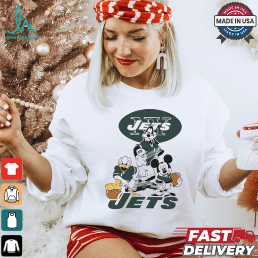 Mickey, Pluto, Donald New York Jets Unisex T Shirt