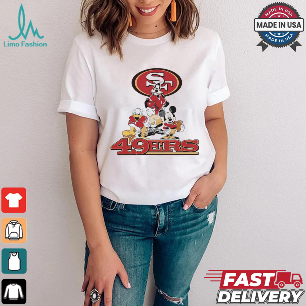 Mickey, Pluto, Donald San Francisco 49ers Unisex T Shirt Mickey, Pluto, Donald San Francisco 49ers Unisex T Shirt