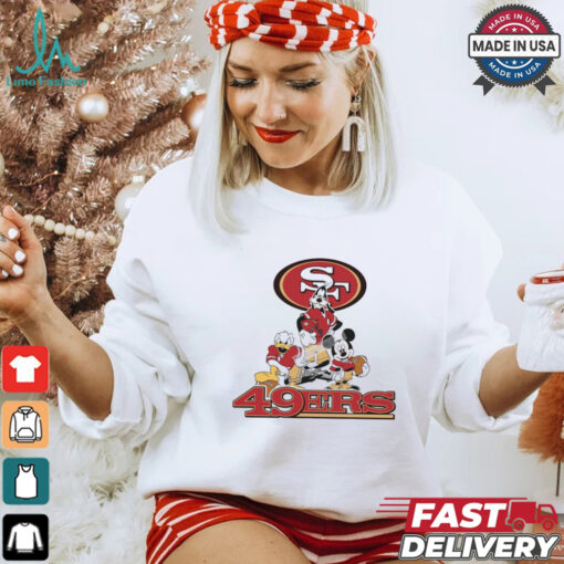 Mickey, Pluto, Donald San Francisco 49ers Unisex T Shirt