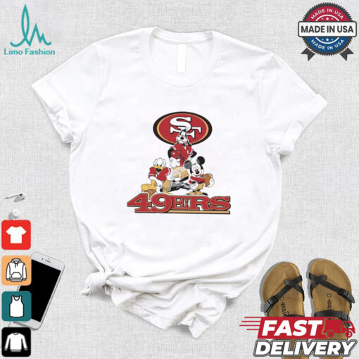 Mickey, Pluto, Donald San Francisco 49ers Unisex T Shirt