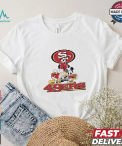 Mickey, Pluto, Donald San Francisco 49ers Unisex T Shirt