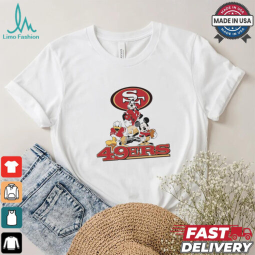 Mickey, Pluto, Donald San Francisco 49ers Unisex T Shirt