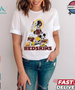 Mickey, Pluto, Donald Washington Redskins Unisex T Shirt