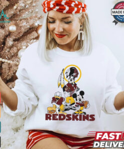 Mickey, Pluto, Donald Washington Redskins Unisex T Shirt