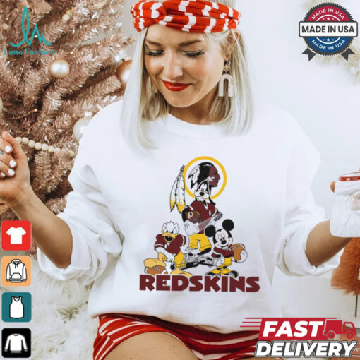 Mickey, Pluto, Donald Washington Redskins Unisex T Shirt