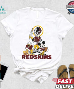 Mickey, Pluto, Donald Washington Redskins Unisex T Shirt