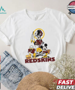 Mickey, Pluto, Donald Washington Redskins Unisex T Shirt
