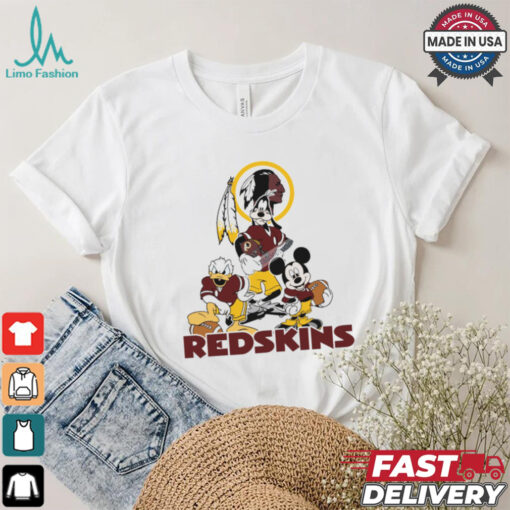Mickey, Pluto, Donald Washington Redskins Unisex T Shirt