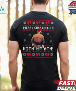Mike Tyson Merry Chrithmith Kith My Ath Ugly Christmas T Shirt
