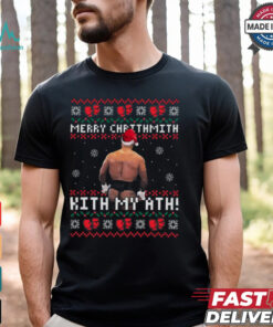 Mike Tyson Merry Chrithmith Kith My Ath Ugly Christmas T Shirt