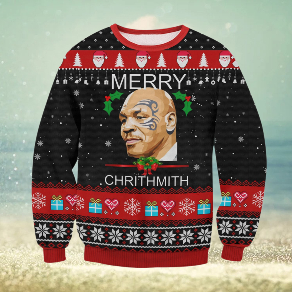 Mike Tyson Merry Chrithmith Ugly Sweater Mike Tyson Merry Chrithmith Ugly Sweater