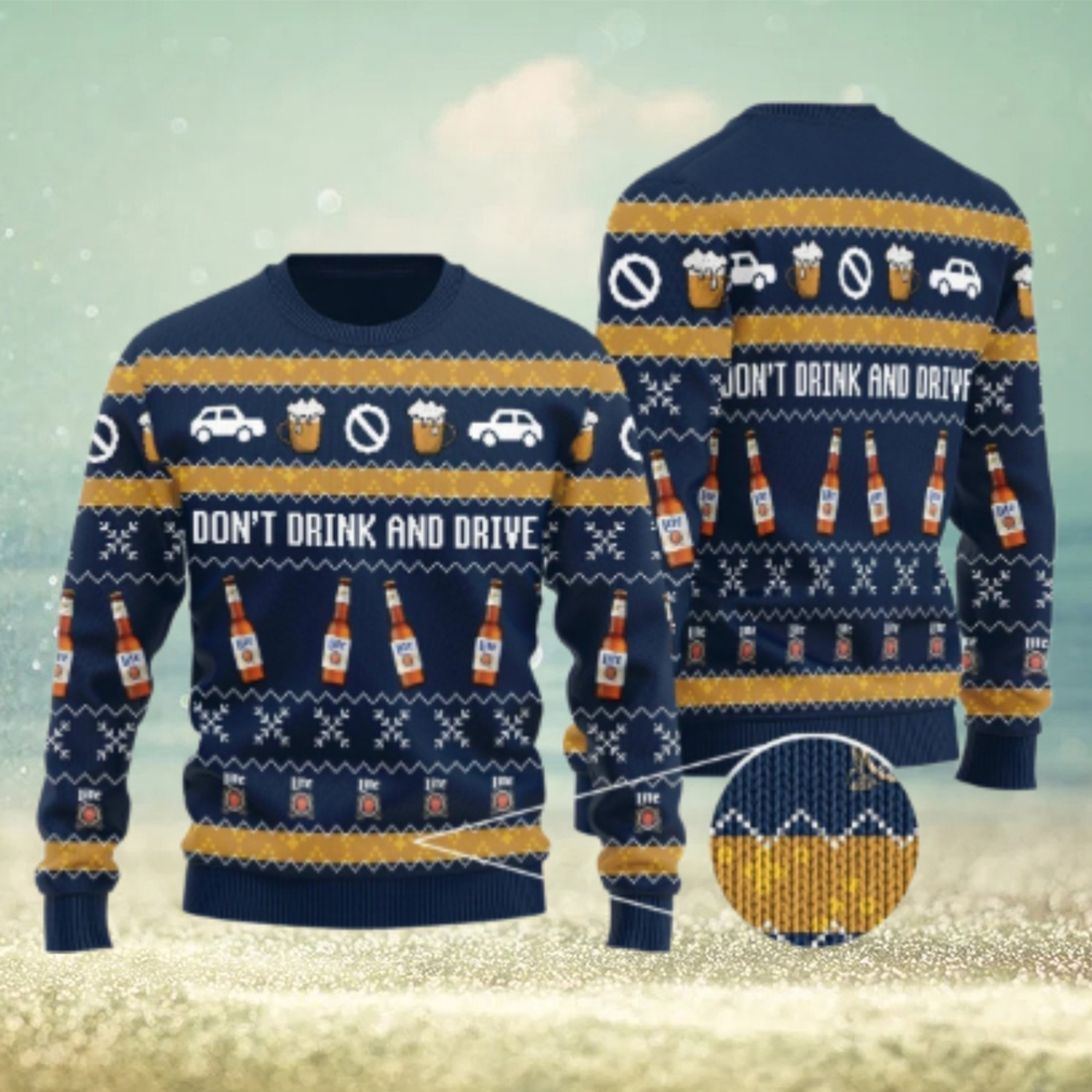 Miller Lite Don’t Drink And Drive Ugly Sweater Miller Lite Don’t Drink And Drive Ugly Sweater
