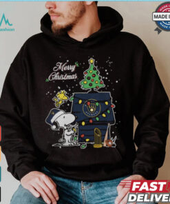 Milwaukee Brewers Merry Christmas With Snoopy Baby T Shirt