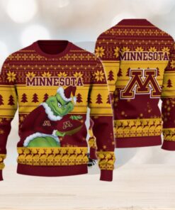 Minnesota Golden Gophers Grinch Ugly Christmas Sweater