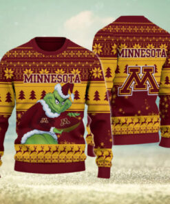 Minnesota Golden Gophers Grinch Ugly Christmas Sweater