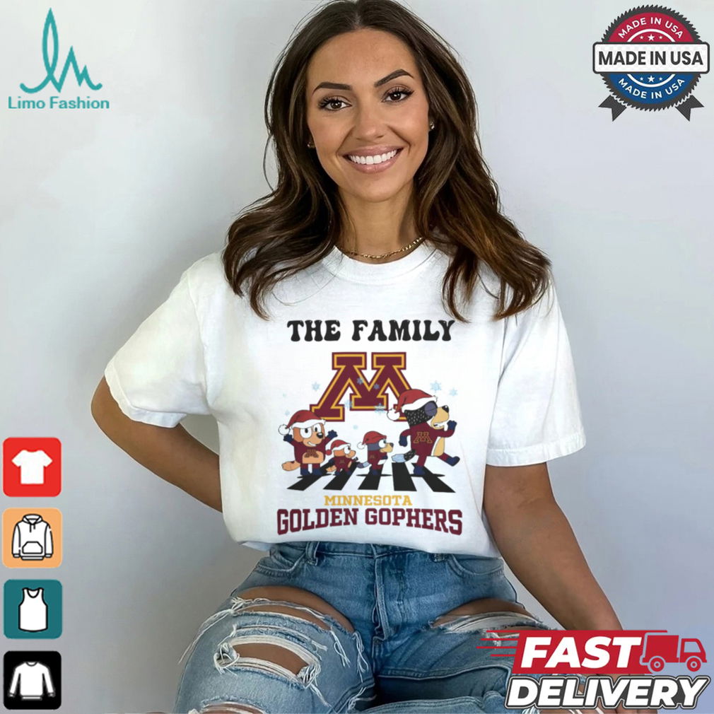 Minnesota Golden Gophers X Family Bluey Merry Christmas 2024 Shirt Minnesota Golden Gophers X Family Bluey Merry Christmas 2024 Shirt
