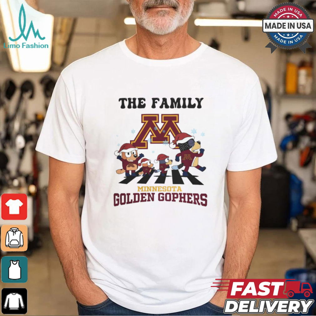 Minnesota Golden Gophers X Family Bluey Merry Christmas 2024 Shirt Minnesota Golden Gophers X Family Bluey Merry Christmas 2024 Shirt