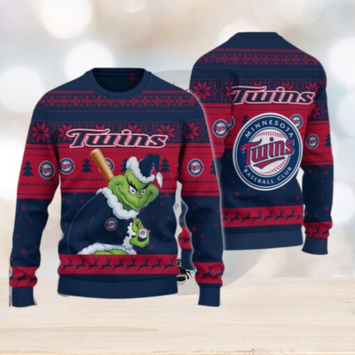Minnesota Twins Grinch Christmas Ugly Sweater