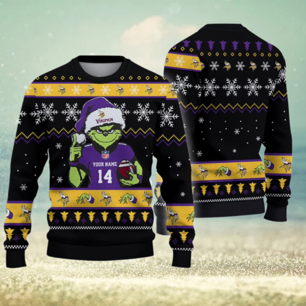 Minnesota Vikings Custom Chrismas Ugly Sweater Minnesota Vikings Custom Chrismas Ugly Sweater