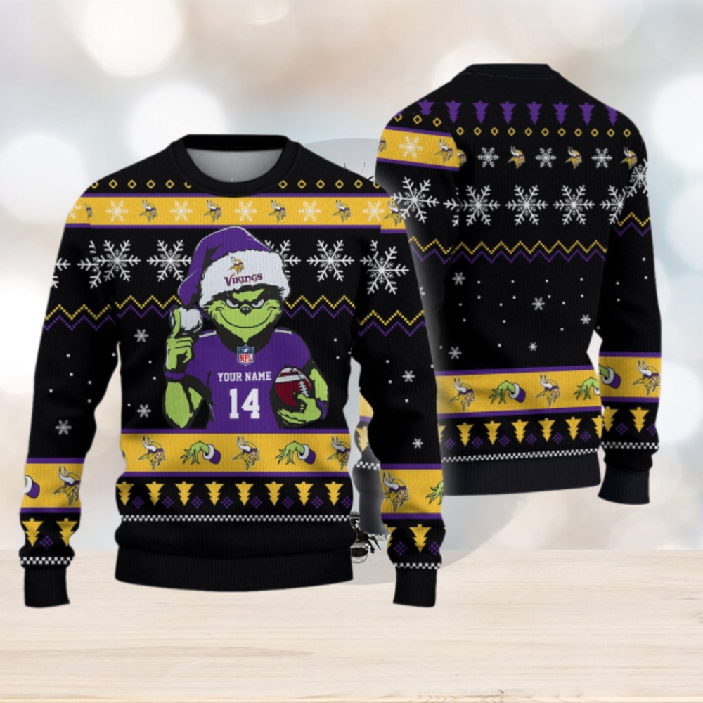 Minnesota Vikings Custom Chrismas Ugly Sweater Minnesota Vikings Custom Chrismas Ugly Sweater