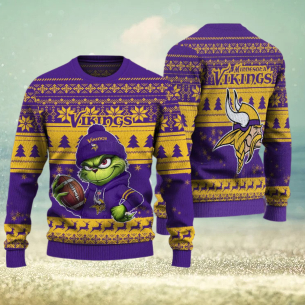 Minnesota Vikings The Grinch Ugly Christmas Sweater NFL Xmas Gift Minnesota Vikings The Grinch Ugly Christmas Sweater NFL Xmas Gift