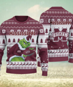 Mississippi State Bulldogs Grinch Ugly Christmas Sweater