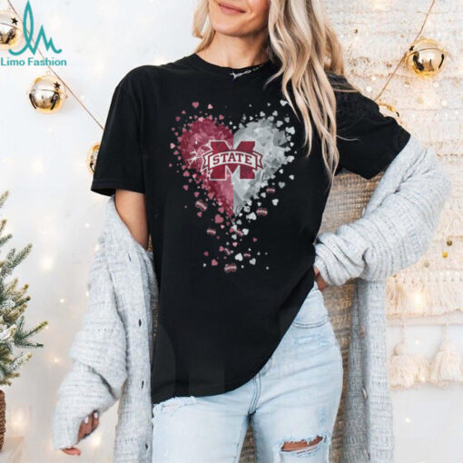 Mississippi State Crystal Heart Shirt