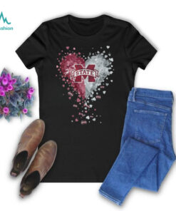 Mississippi State Crystal Heart Shirt