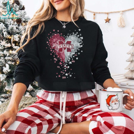 Mississippi State Crystal Heart Shirt