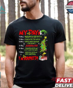 My Day Im Booked Santa Christmas Xmas Snow Pajamas Holiday Christmas T Shirt