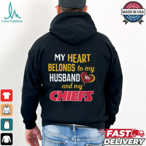 My Heart Belongs To My Husband And My Chieft Shirt