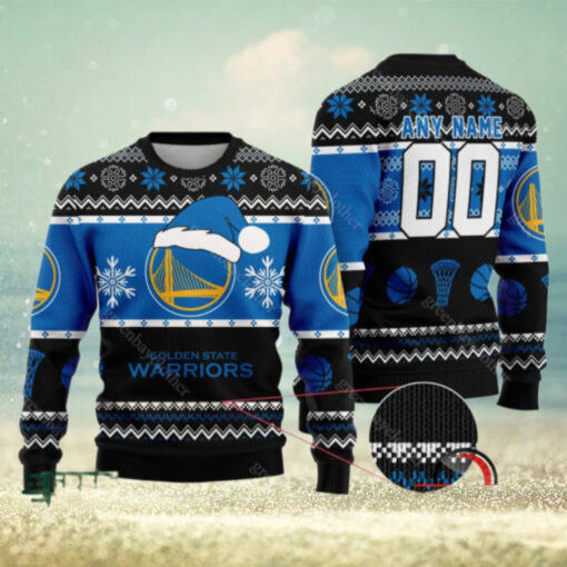 NBA Golden State Warriors Personalized Christmas Ugly Sweater