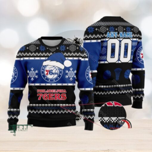 NBA Philadelphia 76ers Personalized Christmas Ugly Sweater