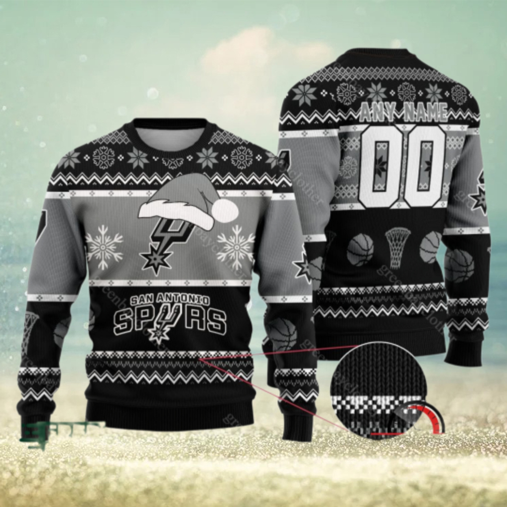 NBA San Antonio Personalized Christmas Ugly Sweater