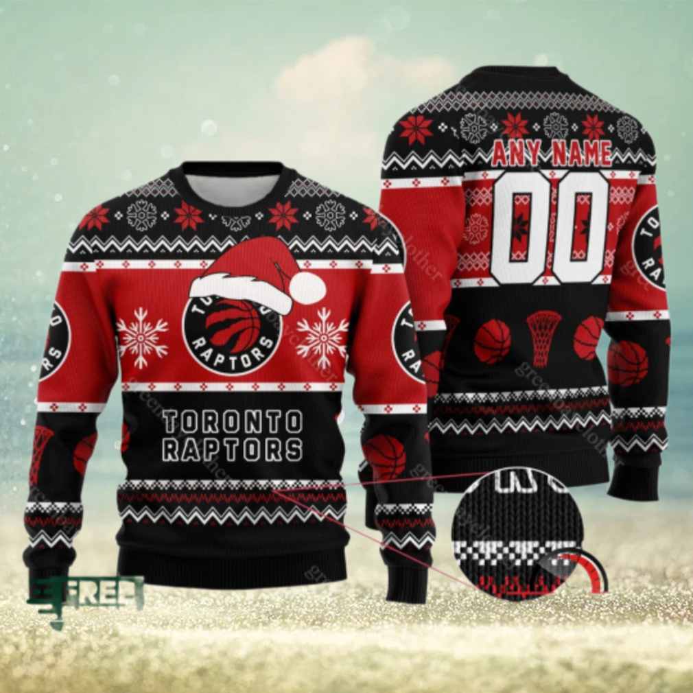 NBA Toronto Raptors Personalized Christmas Ugly Sweater