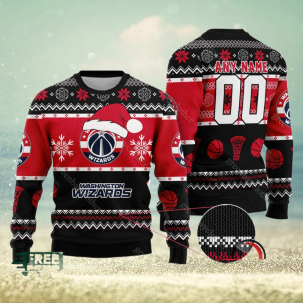 NBA Washington Wizards Personalized Christmas Ugly Sweater