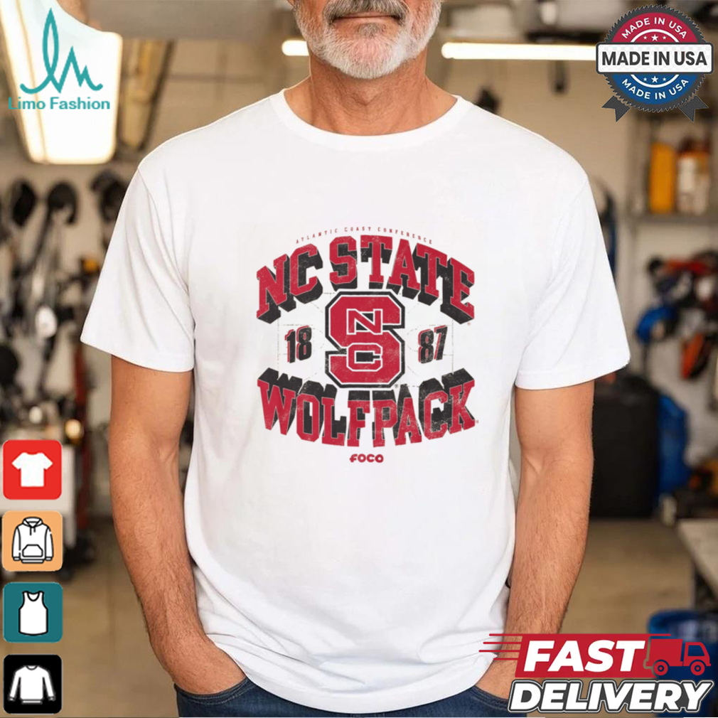 NC State Wolfpack Court Arched Wordmark T Shirt NC State Wolfpack Court Arched Wordmark T Shirt