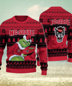 NC State Wolfpack Grinch Ugly Christmas Sweater