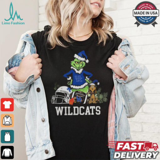 NCAA Grinch Shirt The Grinch And Kentucky Wildcats Christmas T Shirt