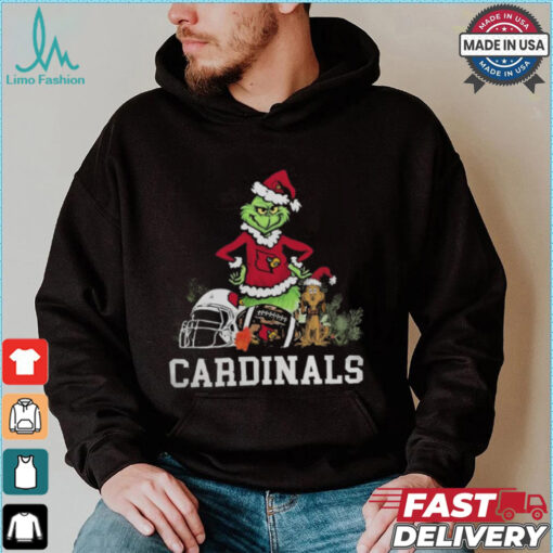 NCAA Grinch Shirt The Grinch And Louisville Cardinals Christmas T Shirt
