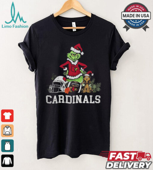 NCAA Grinch Shirt The Grinch And Louisville Cardinals Christmas T Shirt