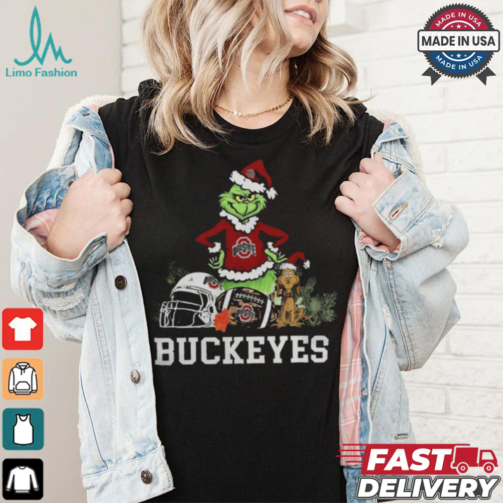 NCAA Grinch Shirt The Grinch And Ohio State Buckeyes Christmas T Shirt NCAA Grinch Shirt The Grinch And Ohio State Buckeyes Christmas T Shirt