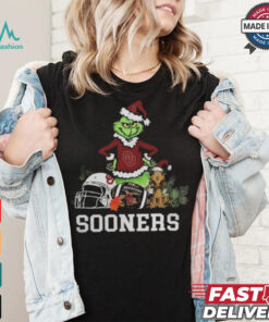 NCAA Grinch Shirt The Grinch And Oklahoma Sooners Christmas T Shirt