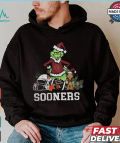 NCAA Grinch Shirt The Grinch And Oklahoma Sooners Christmas T Shirt