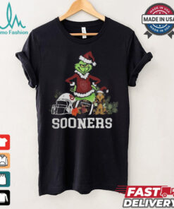 NCAA Grinch Shirt The Grinch And Oklahoma Sooners Christmas T Shirt