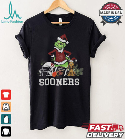 NCAA Grinch Shirt The Grinch And Oklahoma Sooners Christmas T Shirt