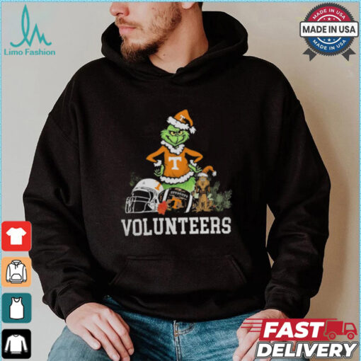 NCAA Grinch Shirt The Grinch And Tennessee Volunteers Christmas T Shirt