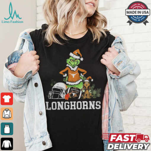 NCAA Grinch Shirt The Grinch And Texas Longhorns Christmas T Shirt