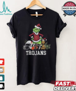 NCAA Grinch Shirt The Grinch And USC Trojans Christmas T Shirt