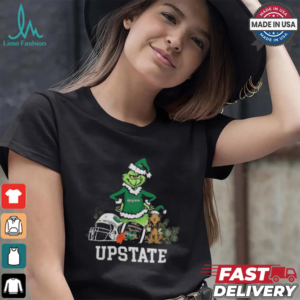 NCAA Grinch Shirt The Grinch And USC Upstate Christmas T Shirt NCAA Grinch Shirt The Grinch And USC Upstate Christmas T Shirt